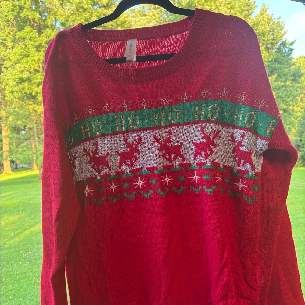 No Boundaries Vibrant Red Knit Sweater